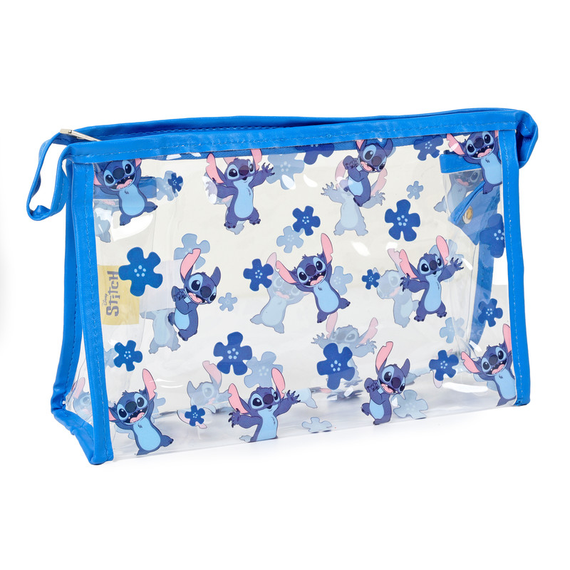 Disney - Stitch Cosmetic Bag - Transparent/Blue