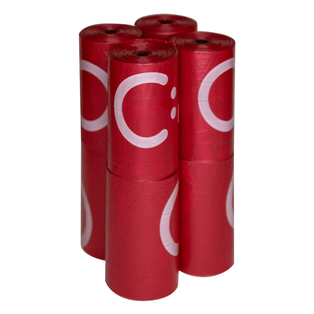 Ubbi - Pet On The Go Bag Refills - Pack of 8 - 144 Pcs - Red