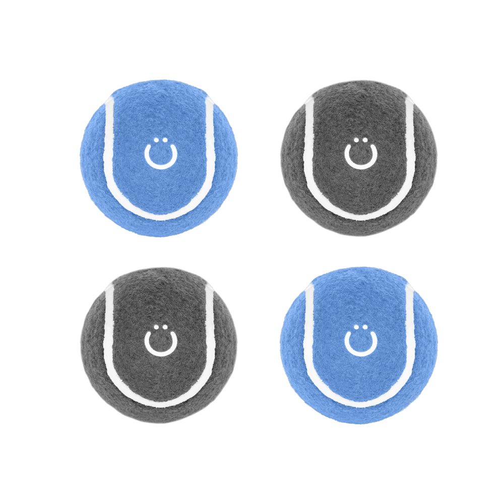Ubbi - Tennis Balls - Pack of 4 - Blue/Charcoal