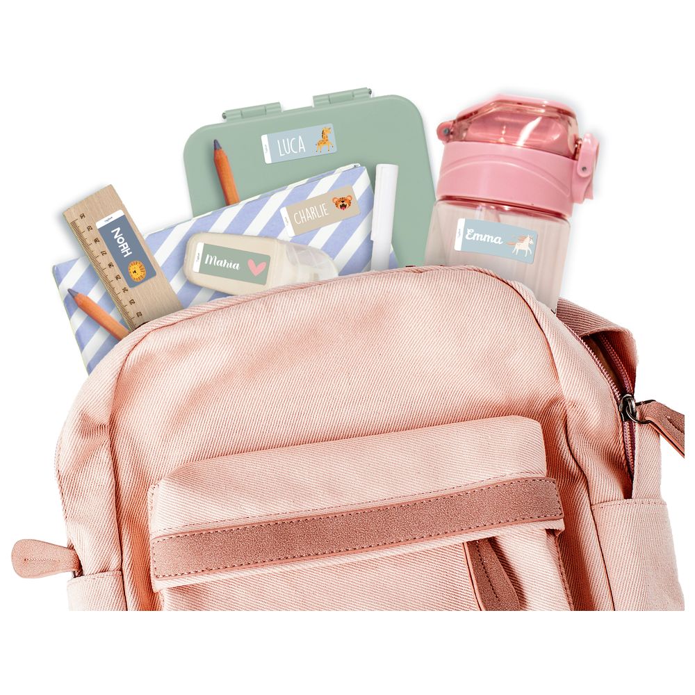 TagMe - Personalised Name Label - Natural - 48 Pcs