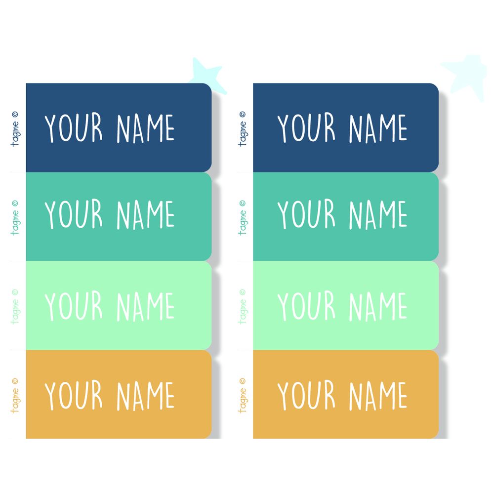TagMe - Personalised Name Label - Playground - 48 Pcs