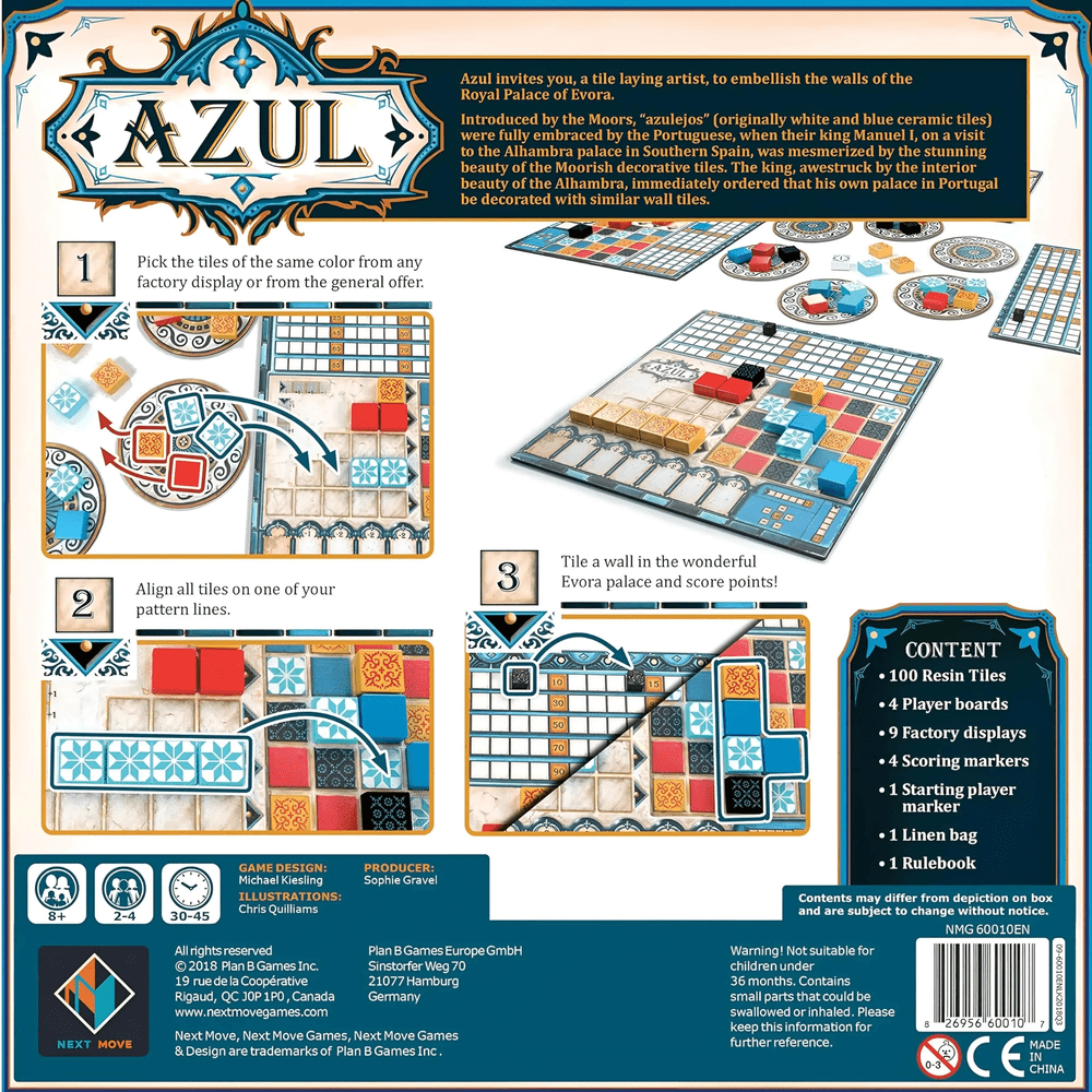 Funfiti - Azul Family Board Game - Arabic/English