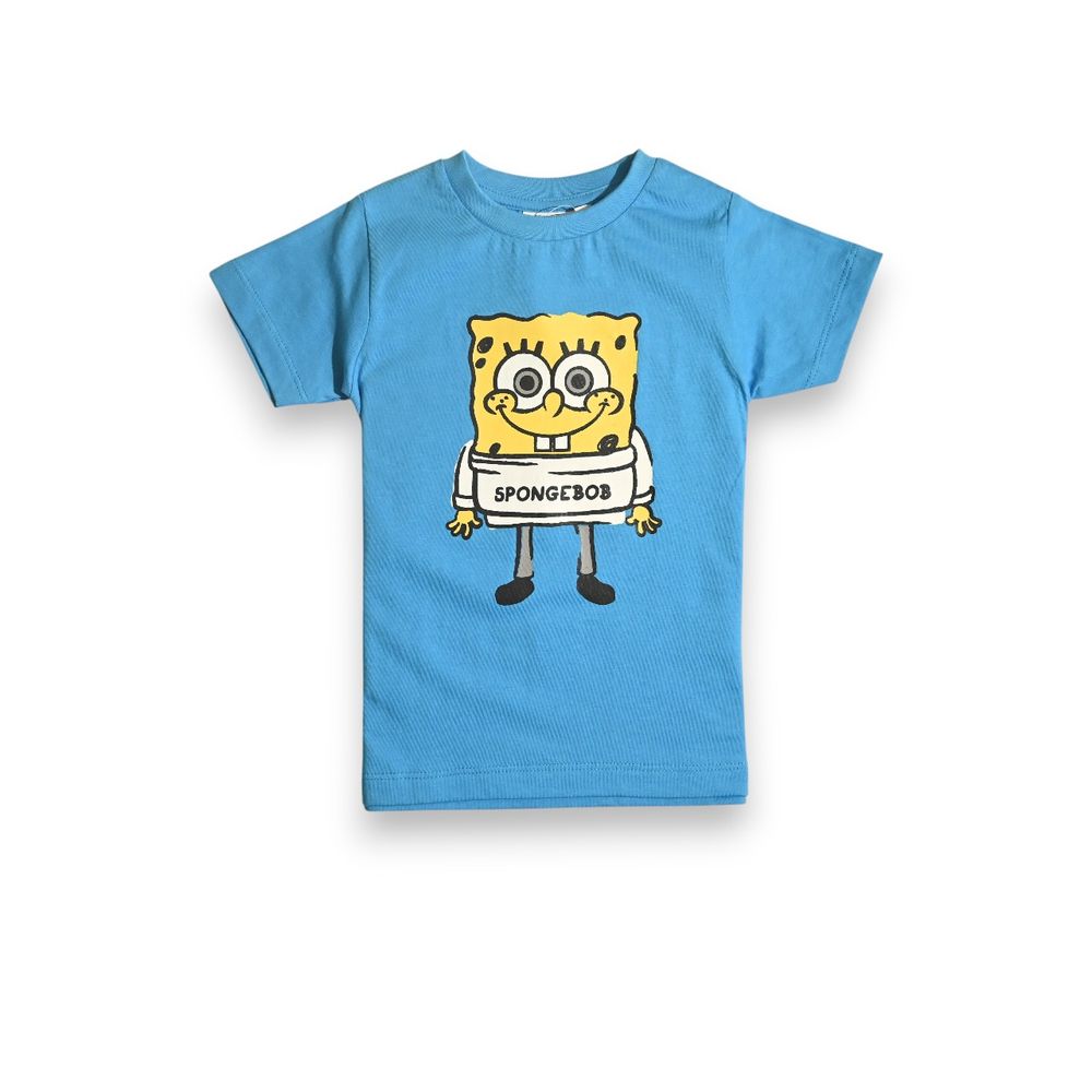 Sponge Bob - Boys Short Sleeve T-Shirt - Blue