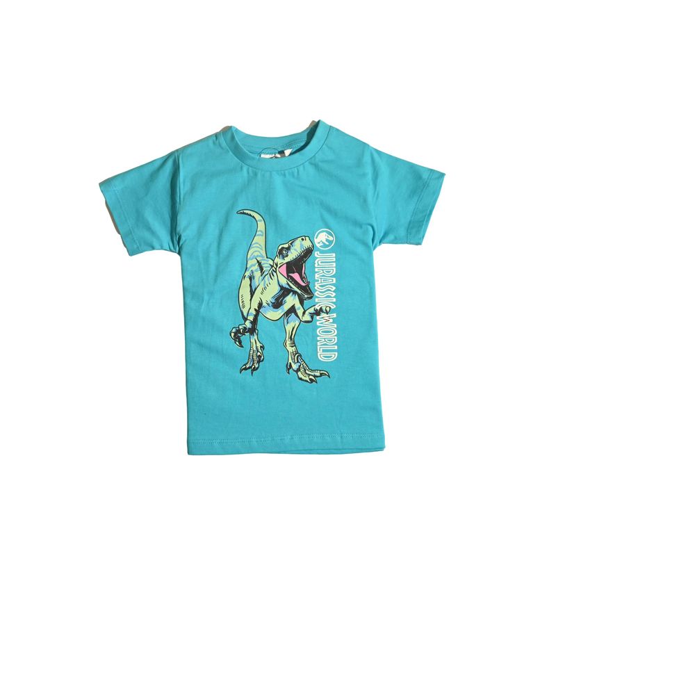 جوراسيك بارك - تي شيرت بنصف كم - أزرق مائي