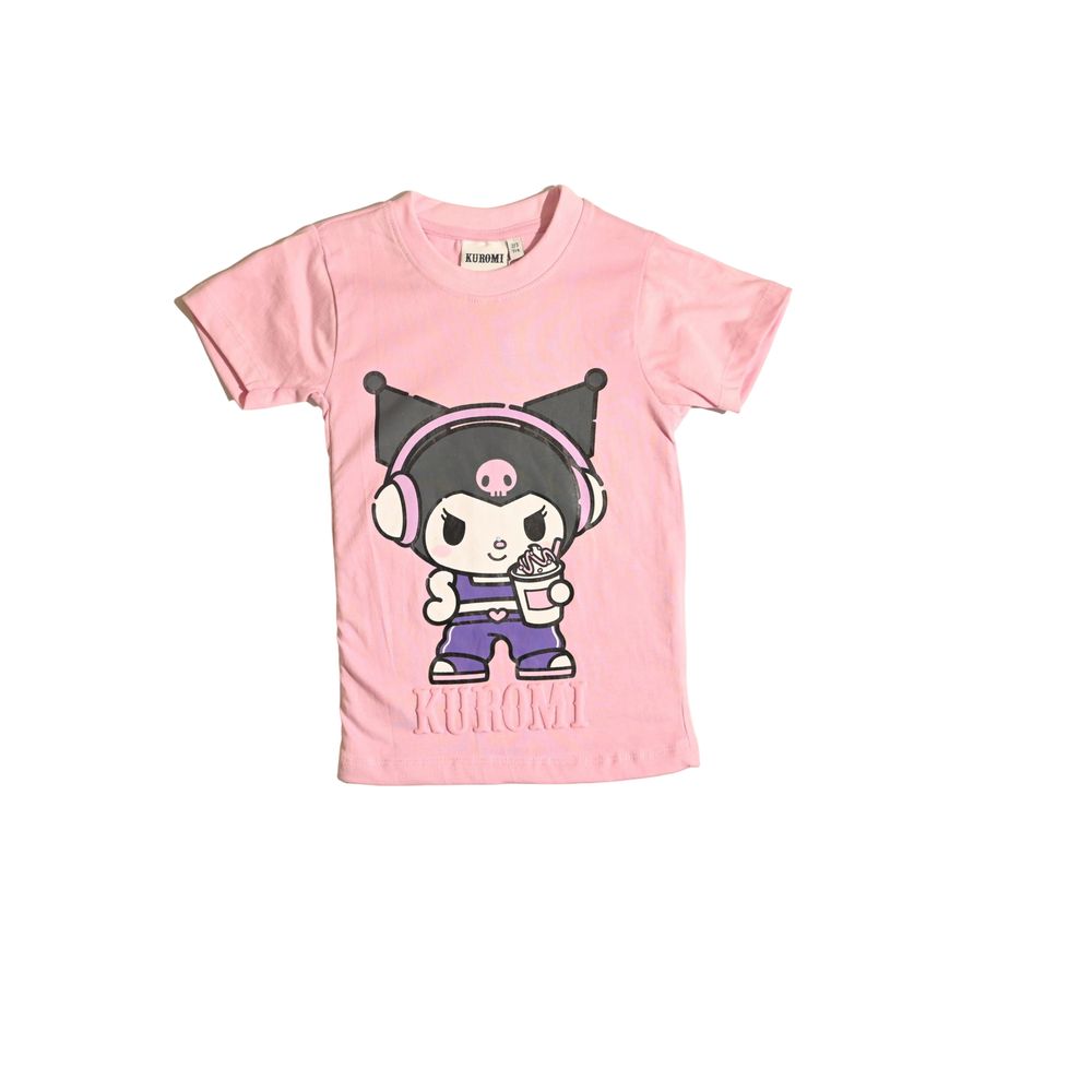 Kuromi - Girls Short Sleeve T-Shirt - Pink