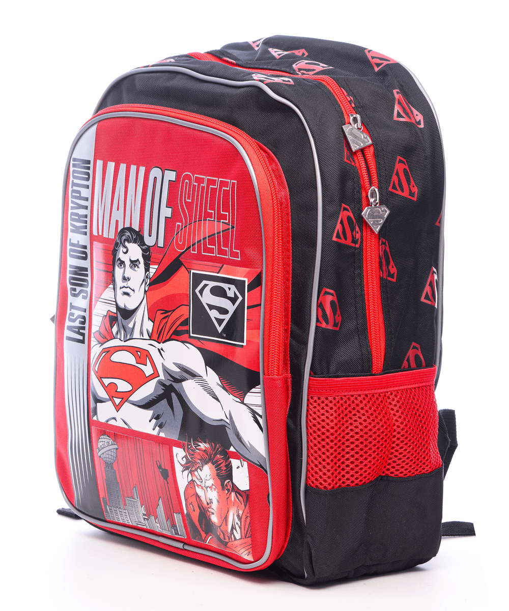 Superman - School Backpack - Red - 14-Inch/36cm