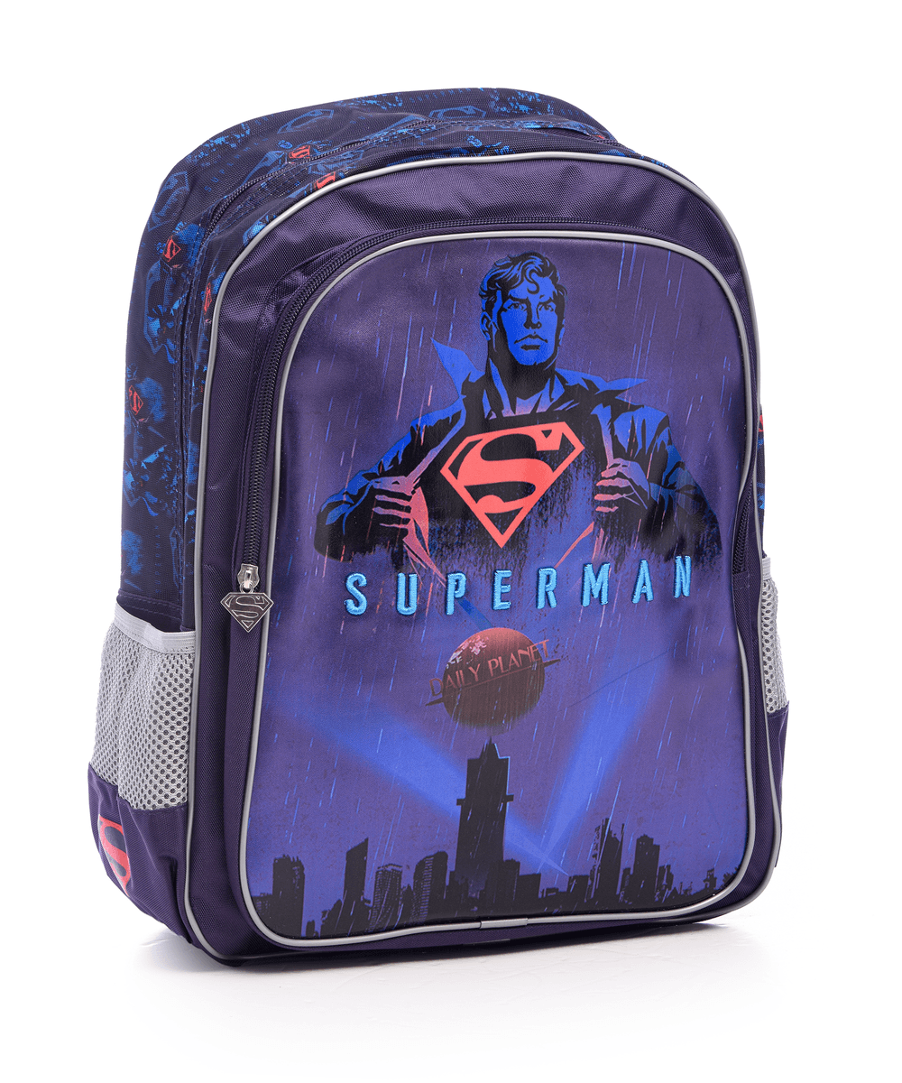 Superman - School Backpack - Blue - 16-Inch/41cm