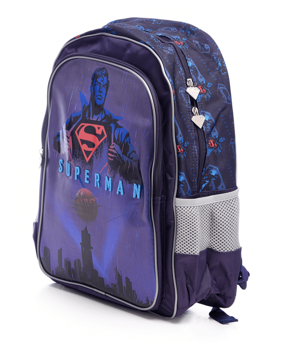 Superman - School Backpack - Blue - 16-Inch/41cm