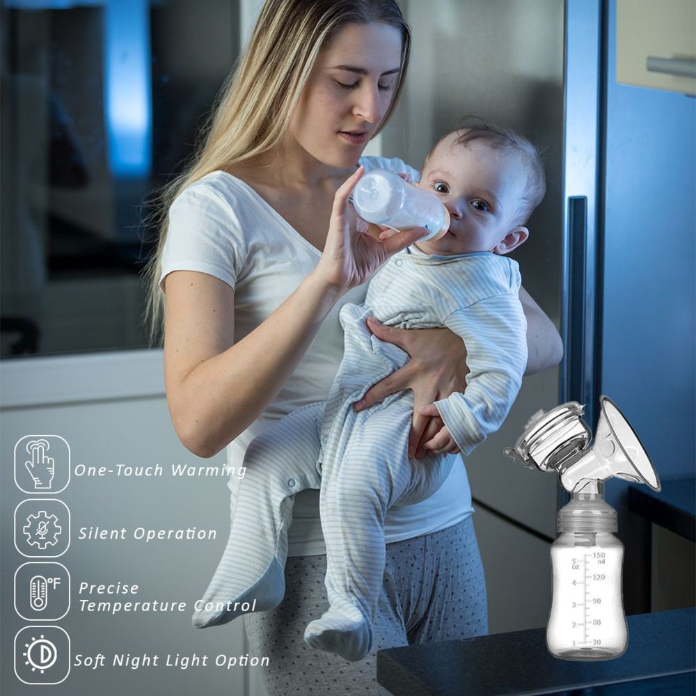 Cute 'n' Cuddle - Double Electric Breast Pump With Baby Changing Mats - Green