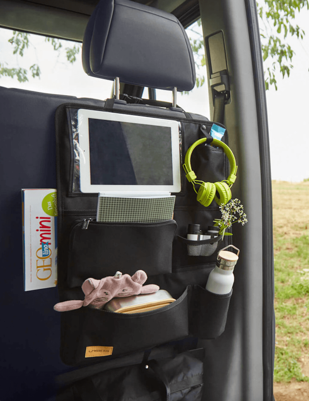 Lassig Happy Prints Car Wrap-To-Go Organizer - Multicolor