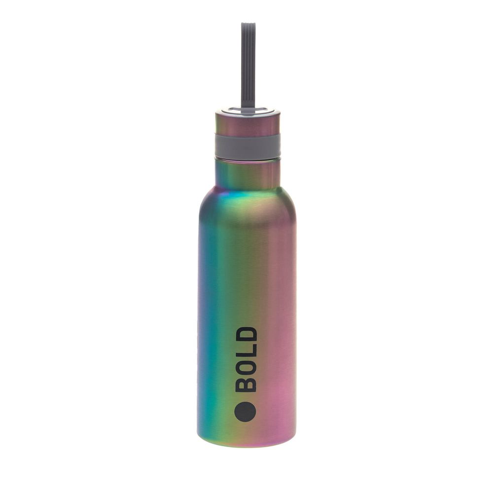 Lassig - Bold Collection Stainless Steel Bottle - Rainbow - 750ml