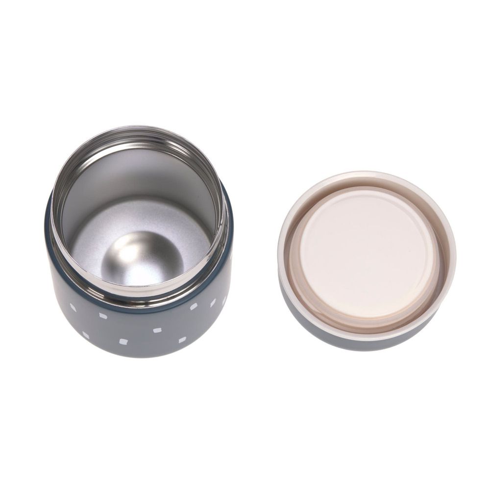 لازيغ - مرطبان طعام متوسط الحجم - هابي برينتس - أزرق داكن - 350 مل