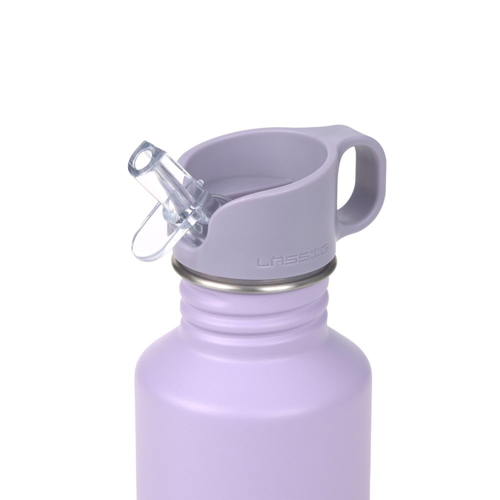 Lassig - Stainless Steel Bottle - Little Gang Heart Lilac - 500 ml