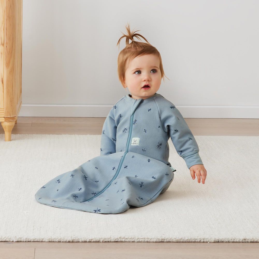 إرغو بوش - كيس نوم جيرسي اليعسوب بأكمام - 1.0 مقاومة حرارية - أزرق