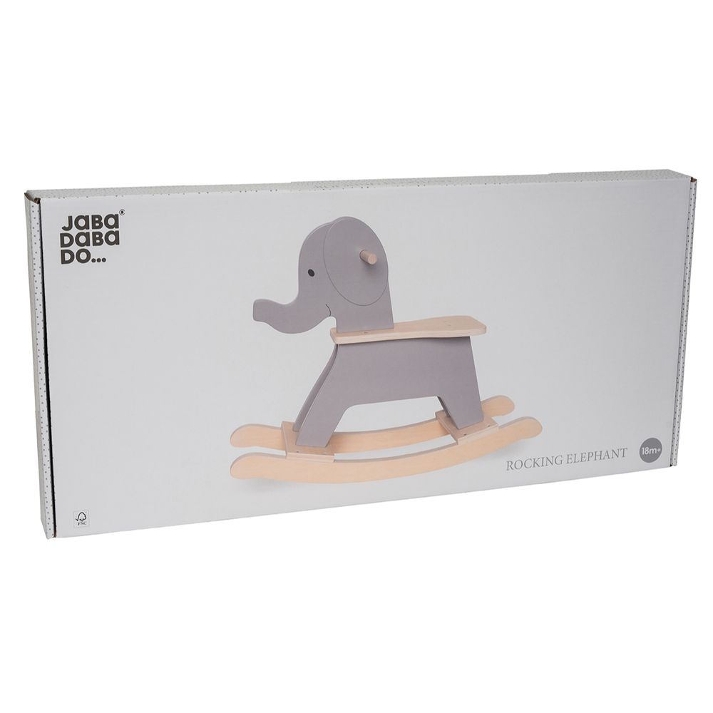 JaBaDaBaDo - Rocking Elephant - Grey