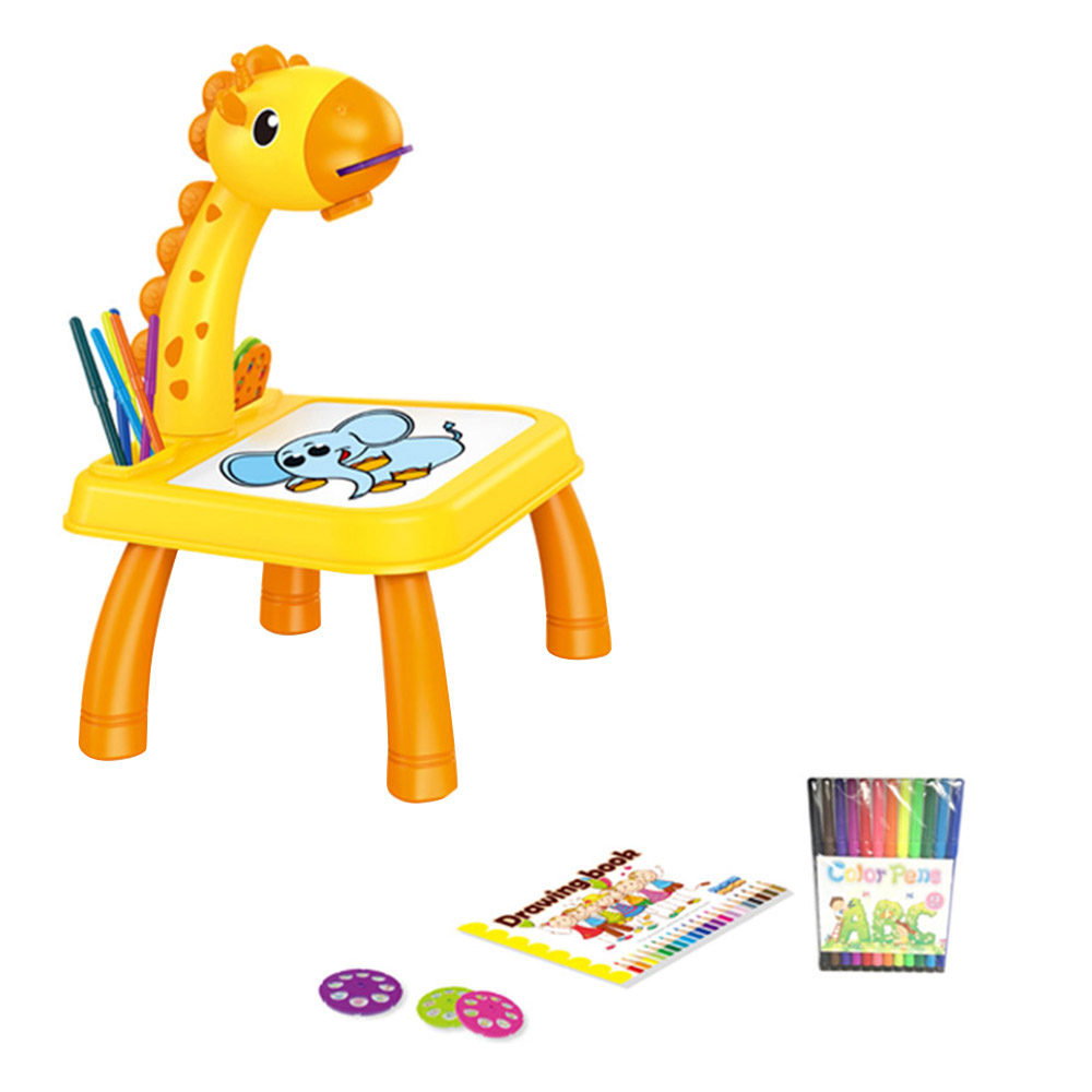 كيكيبي - آلة رسم إسقاطية مع موسيقى - أصفر