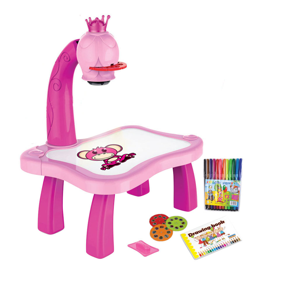 كيكيبي - آلة رسم إسقاطية مع موسيقى - وردي