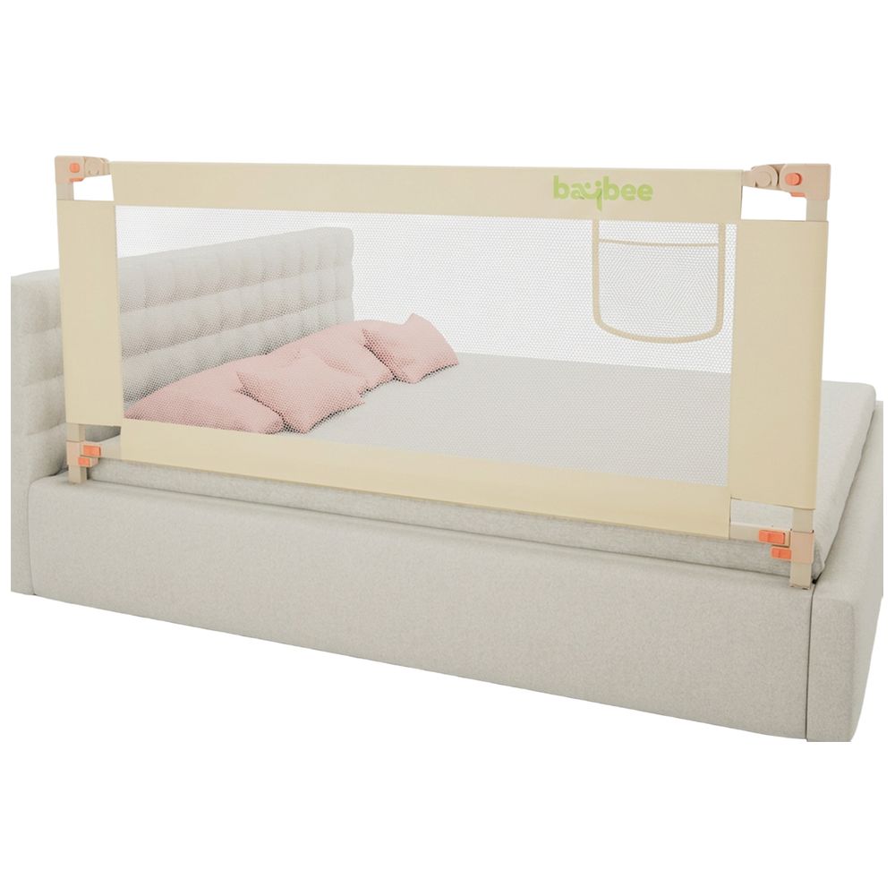 بايبي - حاجز حماية مهد للأطفال - بيج - 150×80 سم