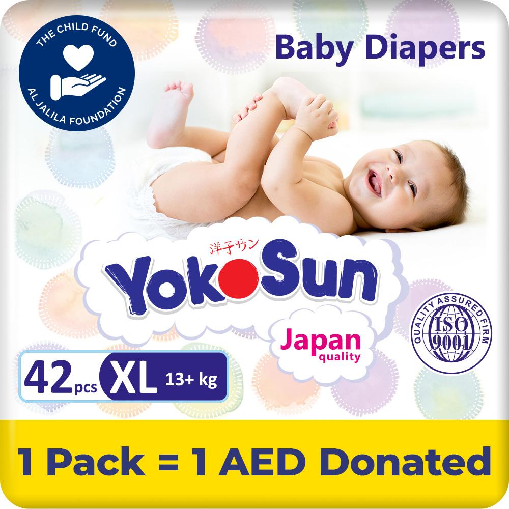 Yokosun - Baby Diapers - Size 5 XL - 13 Plus kg - 42 Pcs