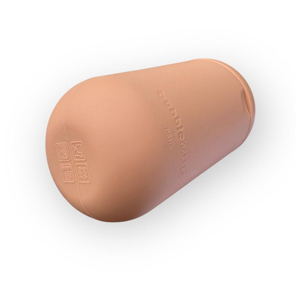 Drnk - Silicone Training Sippy Cup Bubblebottle - Sand - 350 ml