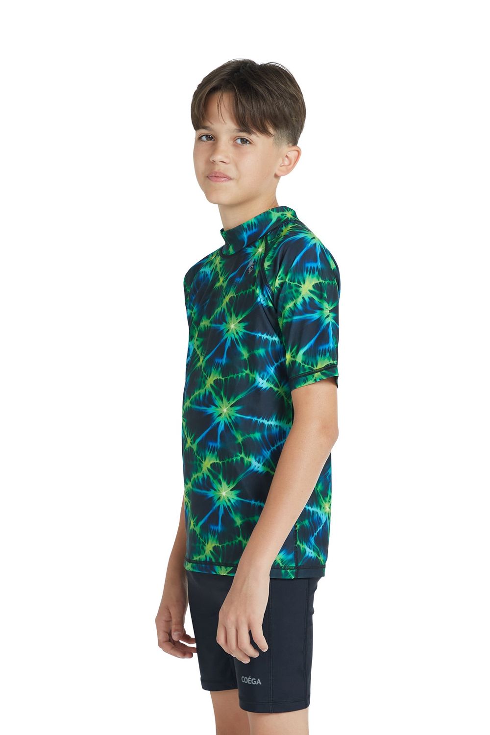 Coega Sunwear - 2pc-Set - Boys' Rashguard & Swim Shorts - Nero Green Tie Dye