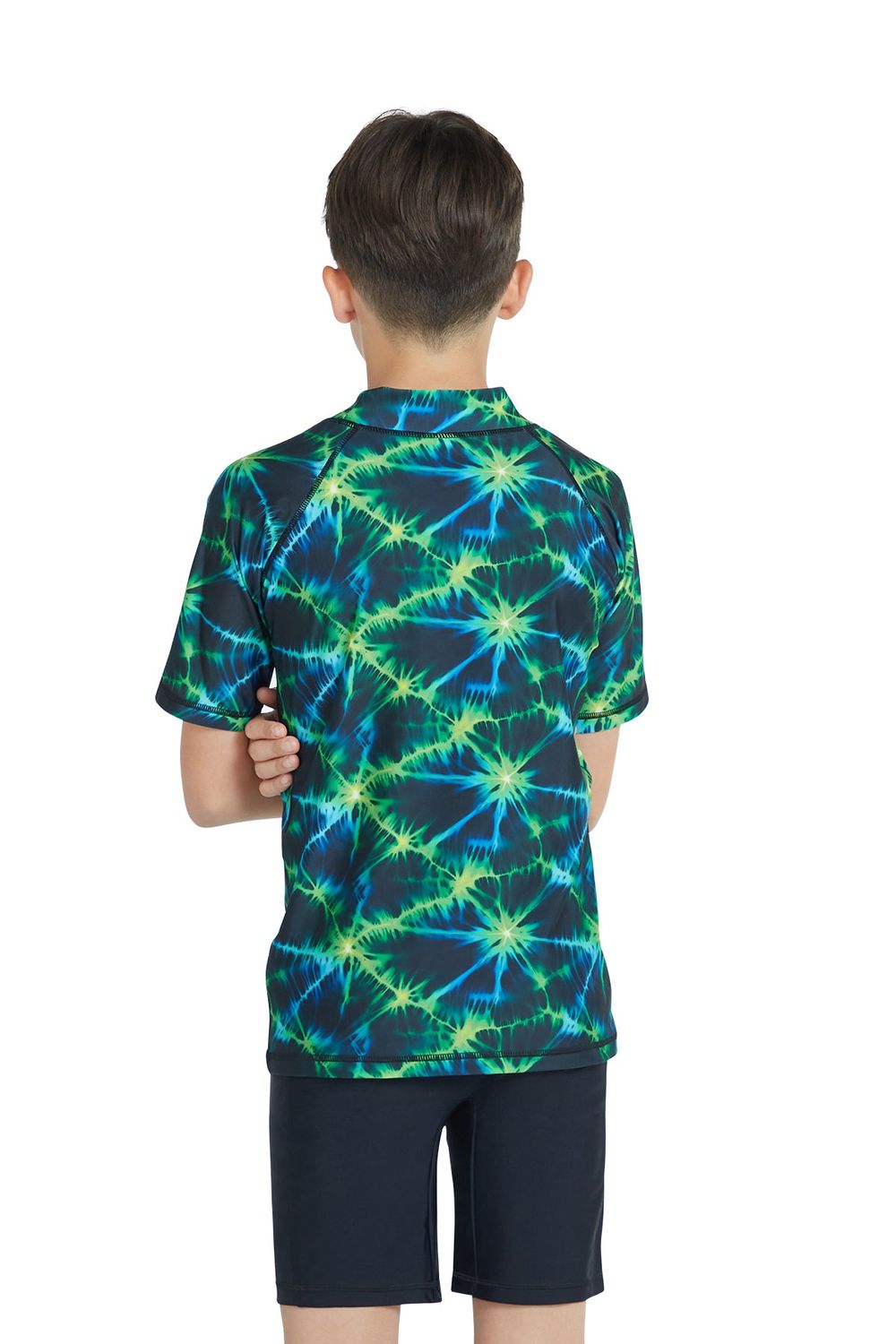Coega Sunwear - 2pc-Set - Boys' Rashguard & Swim Shorts - Nero Green Tie Dye
