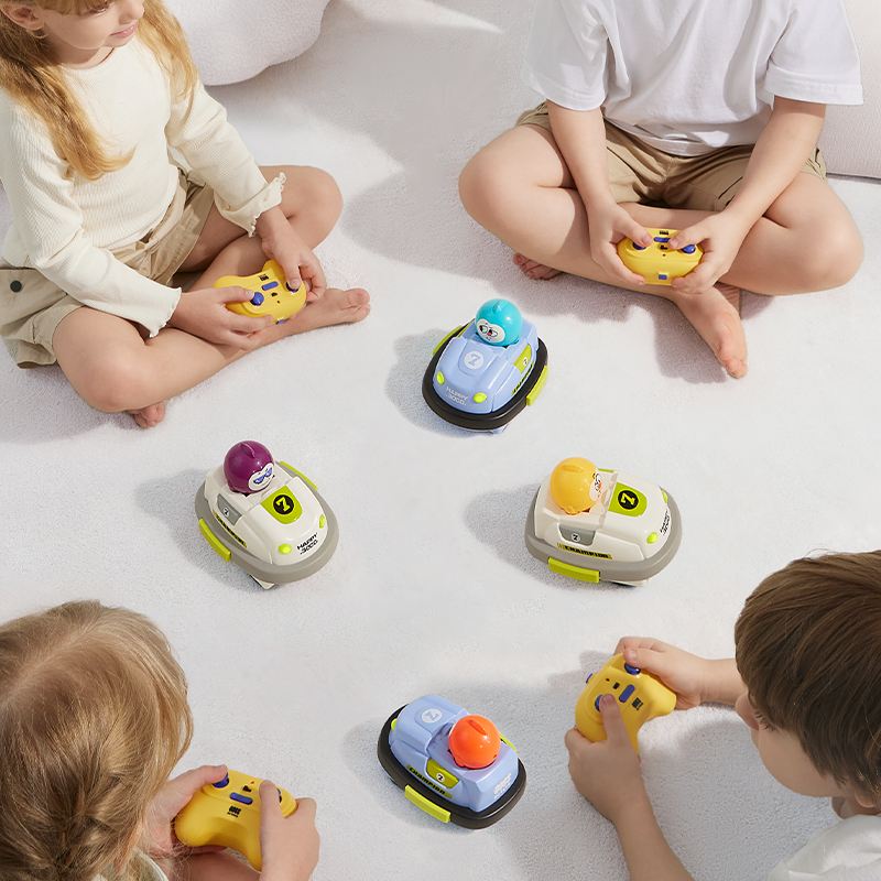 بيبي كير - مجموعة ألعاب سيارة التصادم بالتحكم عن بعد - متعددة الألوان - 6 قطع