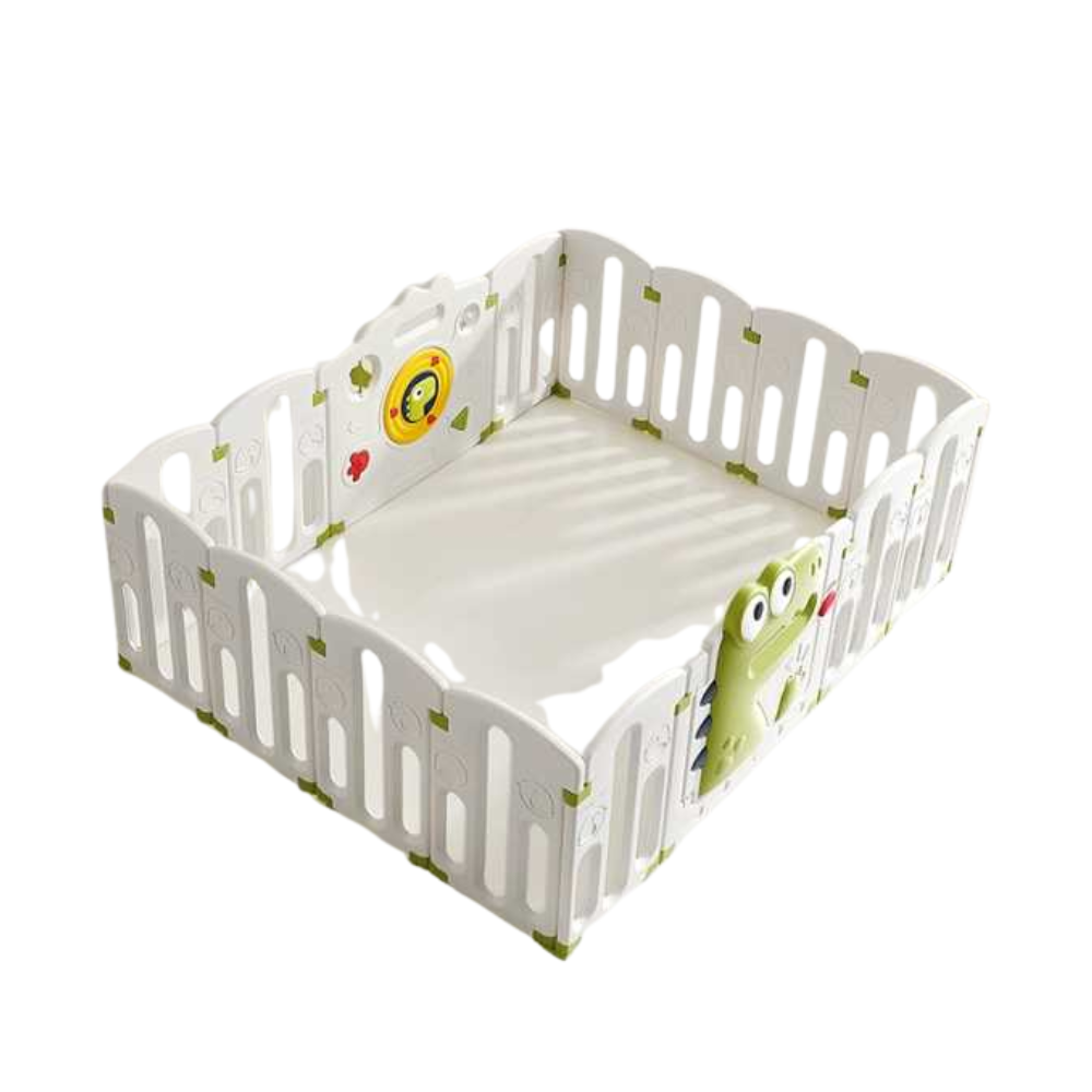 بيبي كير - سياج حظيرة لعب ديناصور للأطفال - ١٨ قطعة