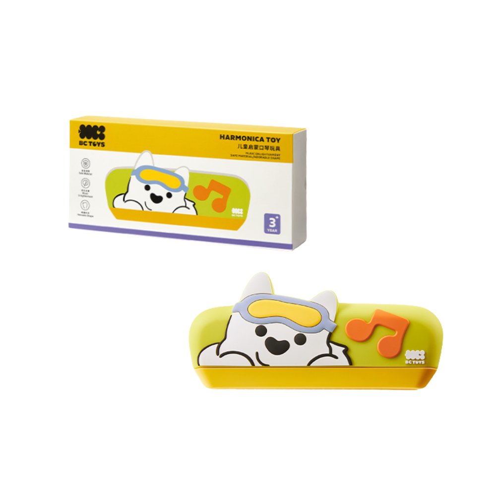 Babycare - Harmonica Kid's Musical Instrument - Yellow