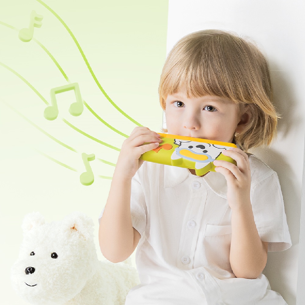 Babycare - Harmonica Kid's Musical Instrument - Yellow