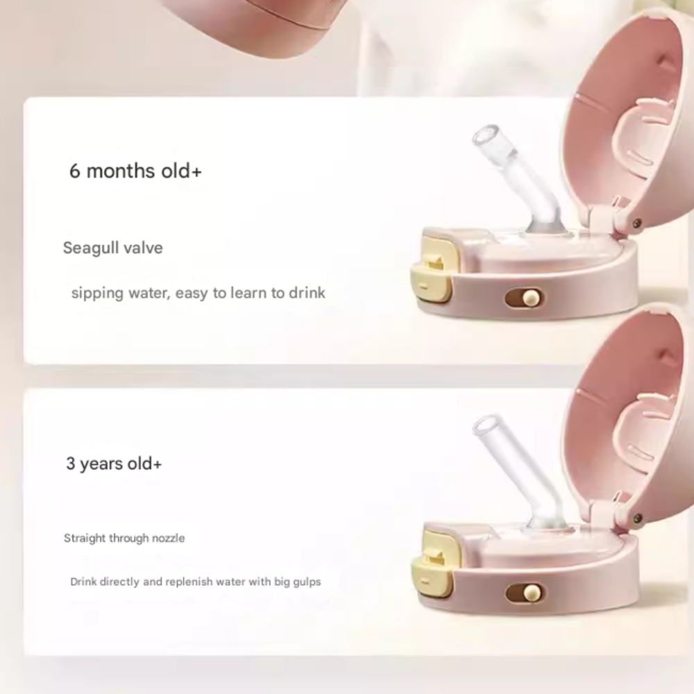 Babycare - Bunny Staged Vacuum Bottle - Multicolor - 300 ml