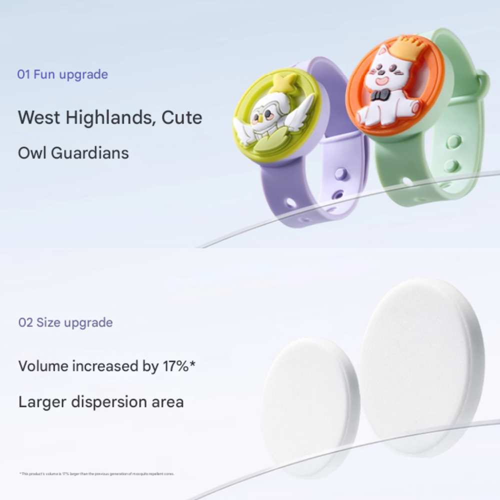 بيبي كير - سوار طارد للبعوض بالزيوت العطرية - برتقالي