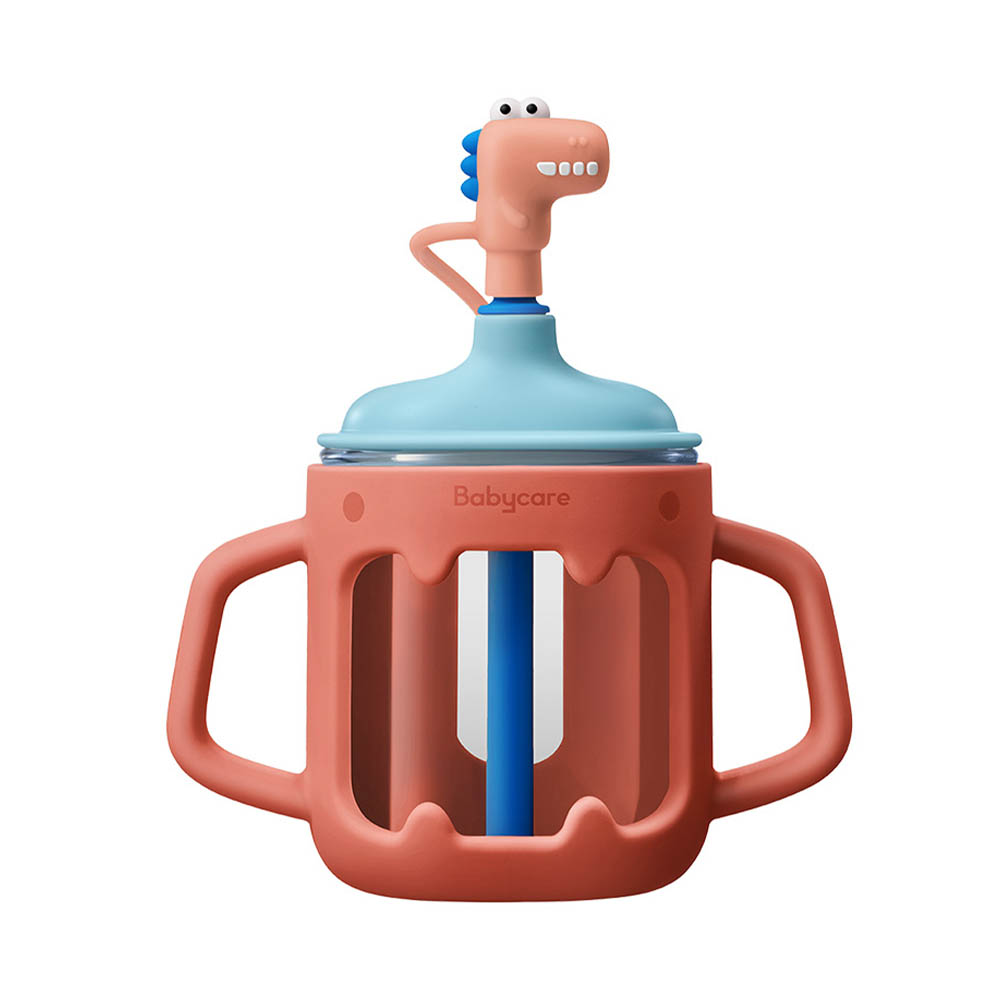 Babycare - Toby Milk Cup - T-Rex - Red - 250ml