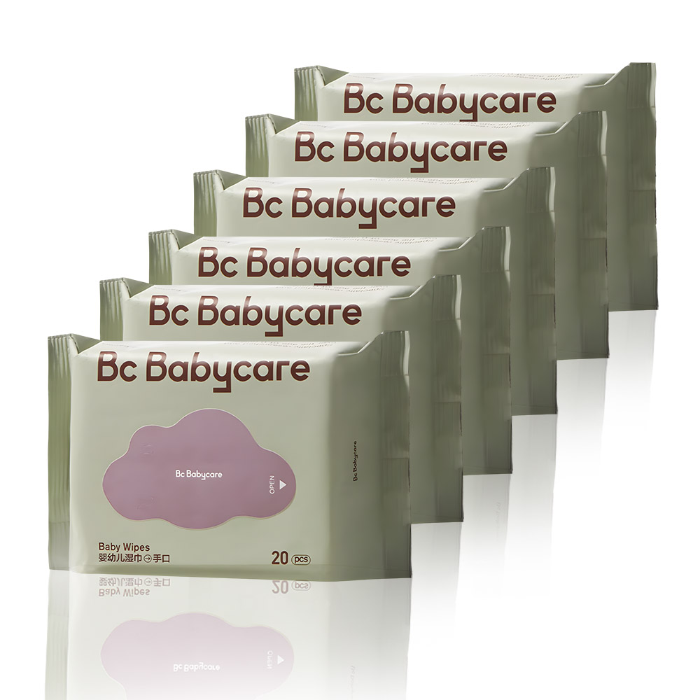 Babycare - Baby Wipes - Pack of 6 x 20 Pcs