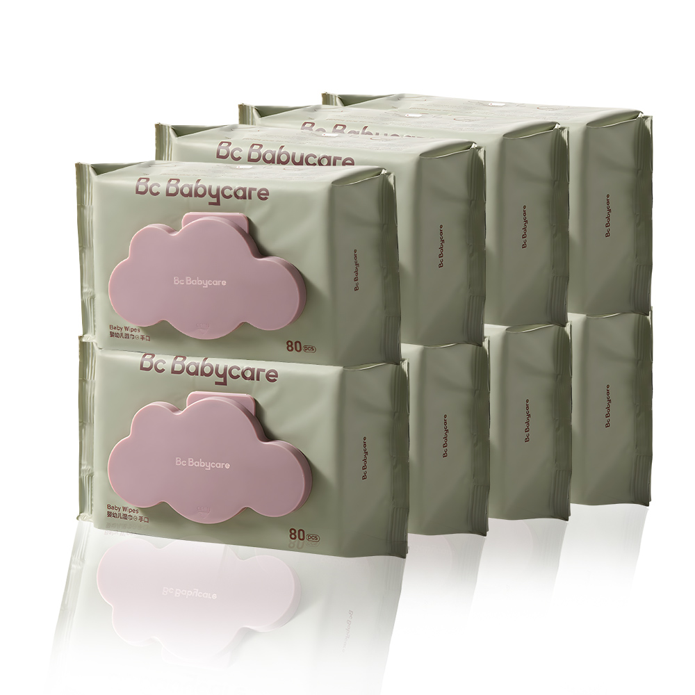 بيبي كير - مناديل مبللة للأطفال - عبوة من 8 × 80 منديل