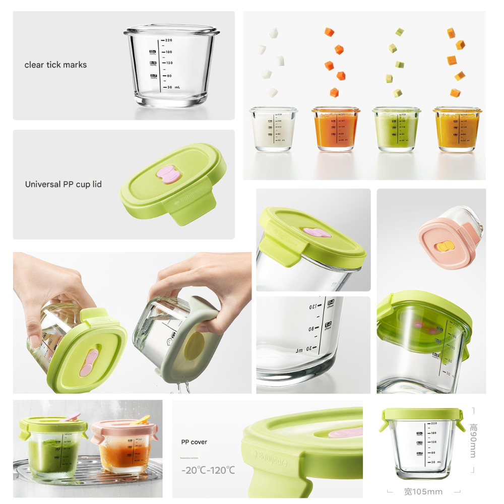 Babycare - Food Container Glass - 180ml