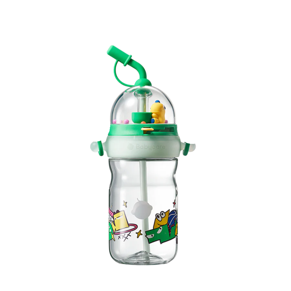 Babycare - T - Rex Shooting Game Water Bottle - Green - 500ml