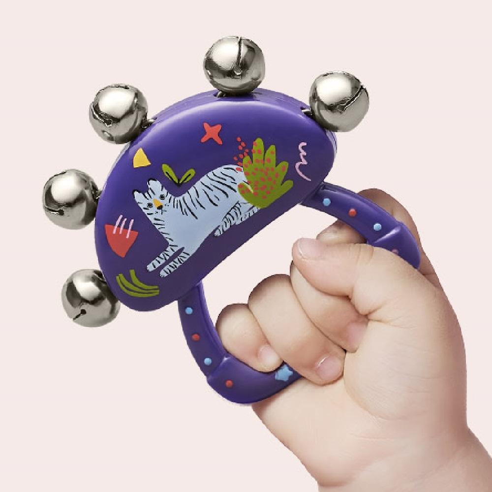 Babycare - Baby Hand Grip Rattle Musical Toy - Purple