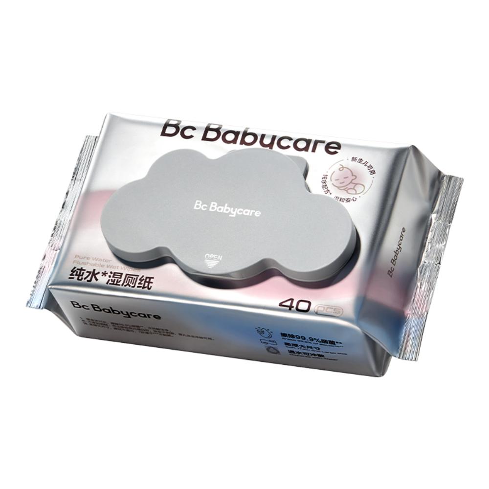 Babycare - Pure Water Flushable Wet Wipes - 40 Pcs