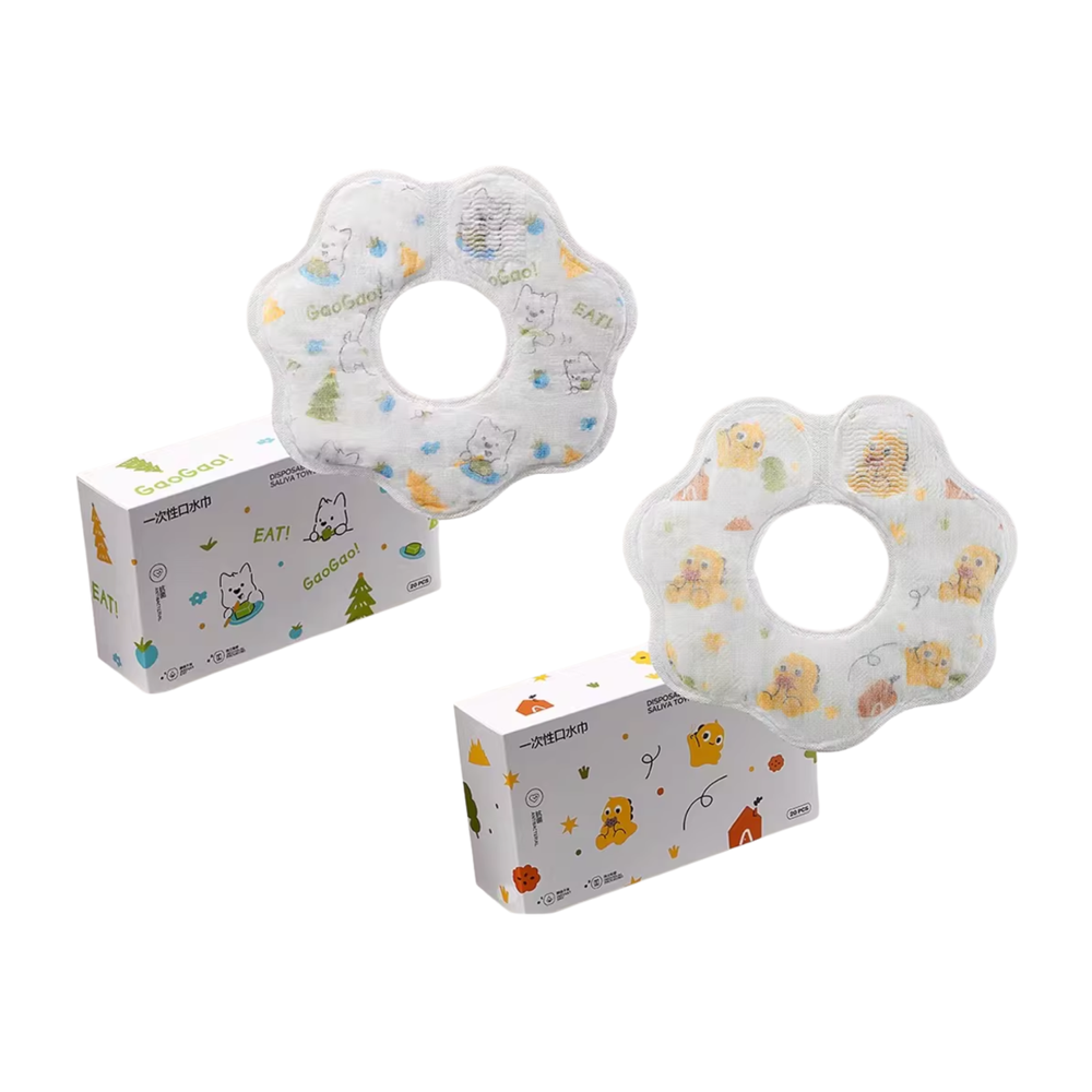 بيبي كير - منشفة لعاب للاستخدام مرة واحدة - متعددة الألوان - 20 قطعة