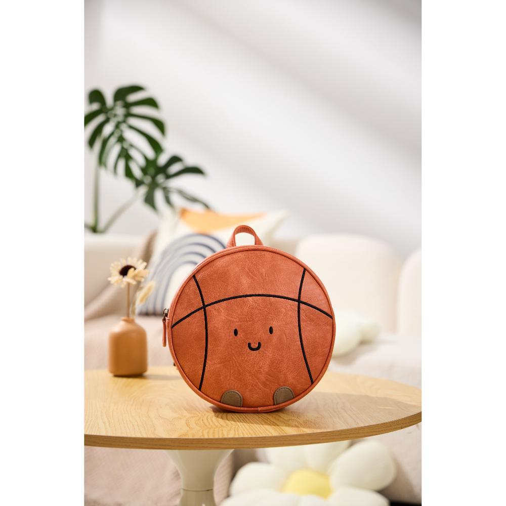 Babycare - Kids Backpack - Basketball - Orange/Black - Small