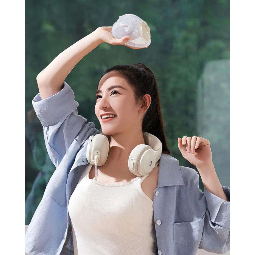 Babycare - Rechargeable Neck-Hanging Double Breast Pump Set - Beige