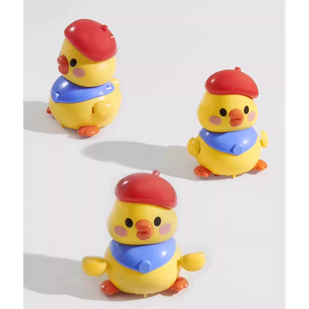 بيبي كير - مجموعة ألعاب بطة موسيقية للحبو ورفع الرأس - أصفر/أبيض - قطعتين