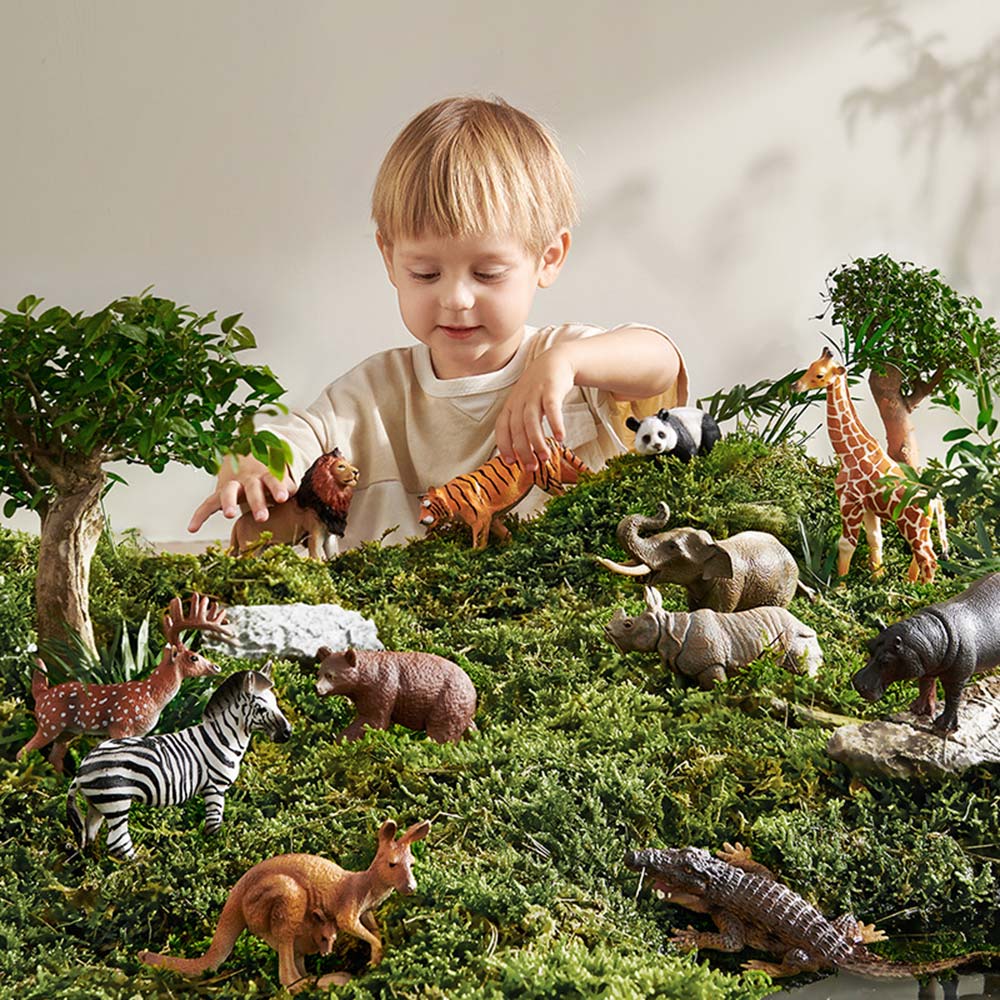 Babycare - Wild Animals Playset - 12 Pcs