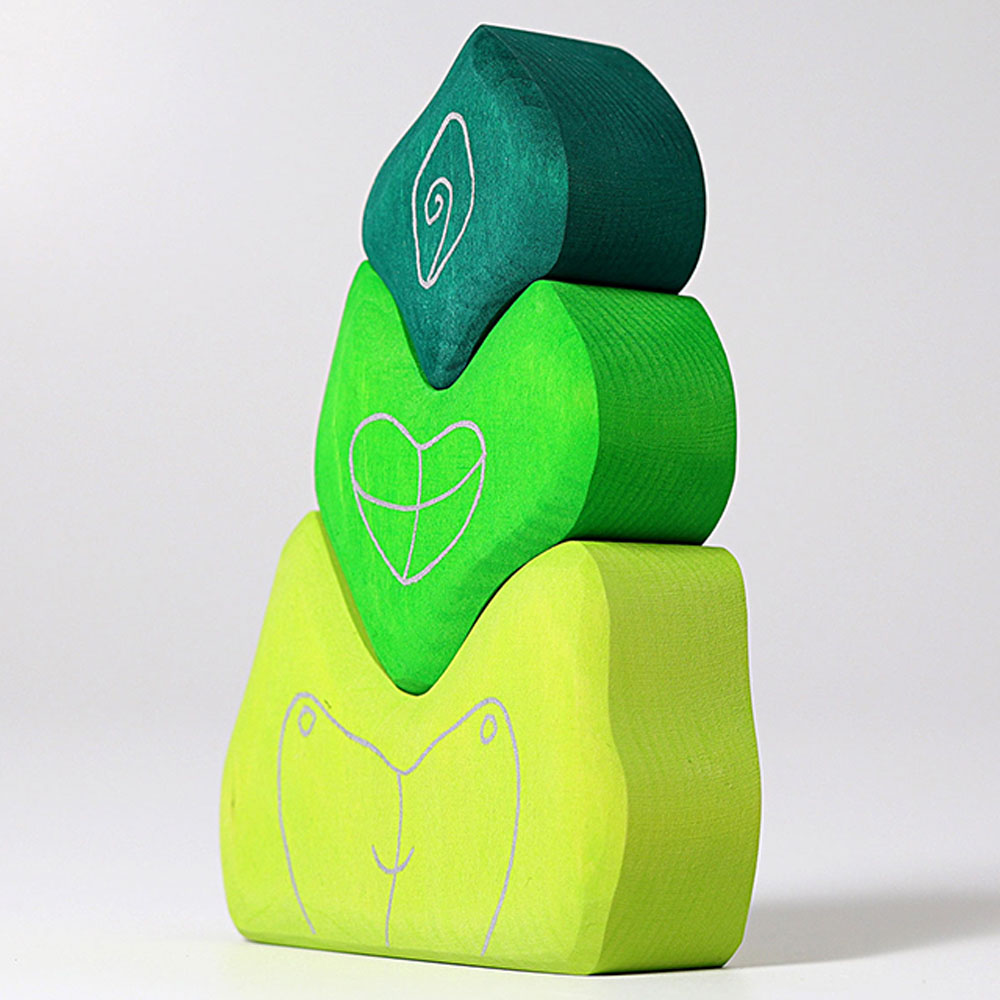 Grimm's - Tower Leafs Building Blocks - 3pcs