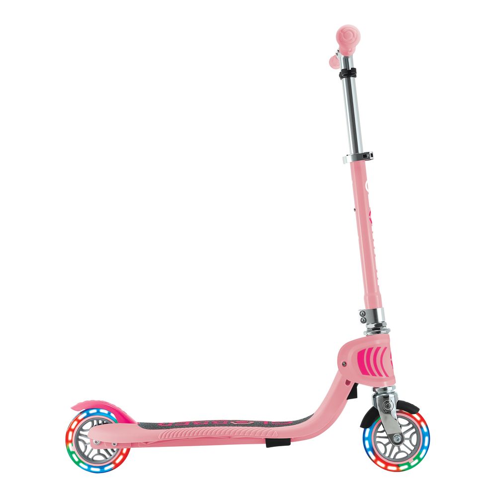 Globber - Flow Foldable Junior Lights Manual Scooter - Pastel Pink