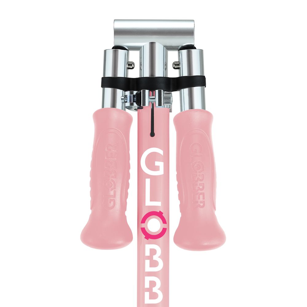 Globber - Flow Foldable Junior Lights Manual Scooter - Pastel Pink