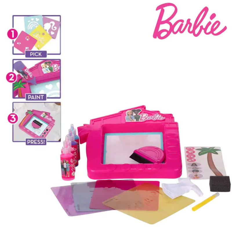 Mattel - Barbie 3D DIY Sticker Maker With Doll Set - Multicolor