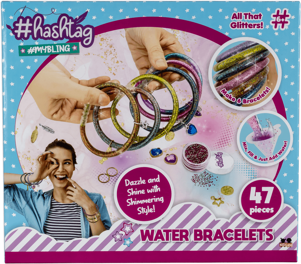 Hashtag My Bling Water Bracelets DIY Kit - 47 Pcs