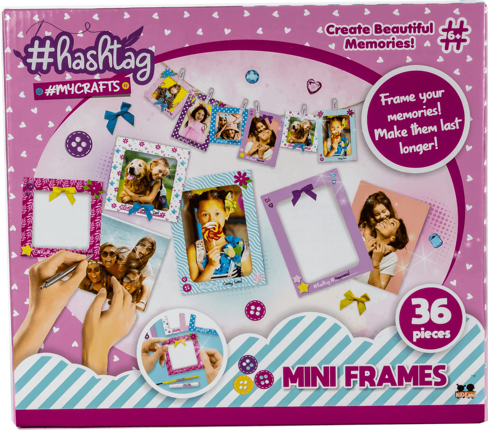 Hashtag - My Crafts Mini Frames DIY Kit - 36 Pcs